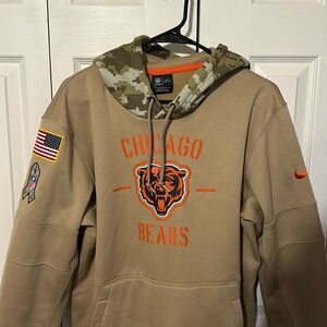 Nike Chicago Bears Hoodie Sweatshirt Size L